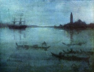 Nacht in Blau und Silber: Der Canal von Venedig