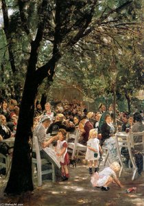 Beer Garden In Munchen — Max Liebermann