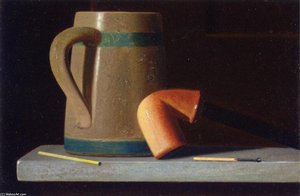 Still Life With Mug And Pipe — John Frederick Peto