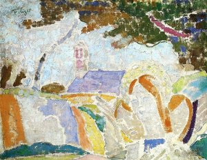 Mystical Trilogie Breton Landscape — Charles Filiger