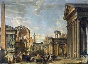 Architectural Capriccio — Giovanni Paolo Panini
