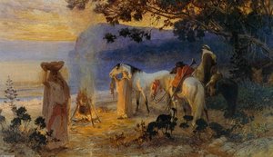 On The Coastline — Frederick Arthur Bridgman