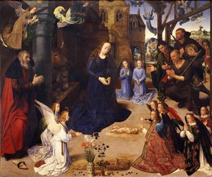 The Portinari Tryptich (middle Panel) — Hugo Van Der Goes, Northern Renaissance