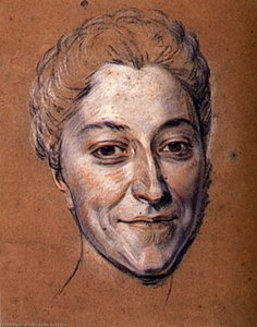 Study For Portrait Of Unknown Woman — Maurice Quentin De La Tour