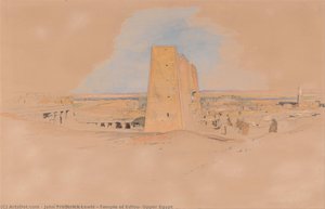 Temple Of Edfou, Upper Egypt — John Frederick Lewis, Romanticism
