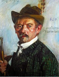 Self Portrait In A Tyrolean Hat — Ловис Корнит, Impressionism