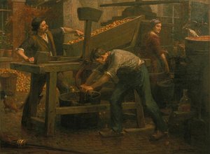 Les Pileurs, Fabrication De Cidre En Normandie — Denet Charles