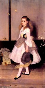 Harmony In Grey And Green Miss Cicely Alexander — James Abbott Mcneill Whistler, Aesthetic Impressionism