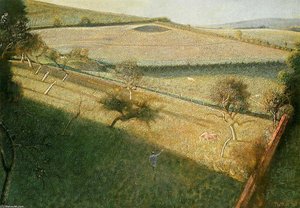 Great Landscape With Trees (the Triangular Field) — Balthus