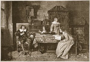 Milton Dictating 'paradise Lost' — Mihály Munkácsy