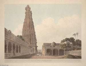 An Hindoo Temple, At Madura — Thomas And William Daniell
