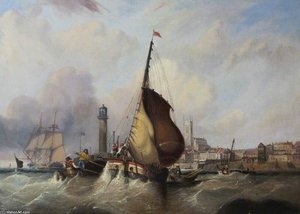 Margate Harbour, Kent — John Wilson Carmichael