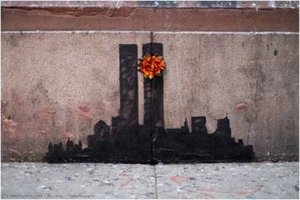 Twin Towers — Banksy