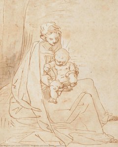 Madonna And Child Seated Under A Tree — Luka Kambijaso