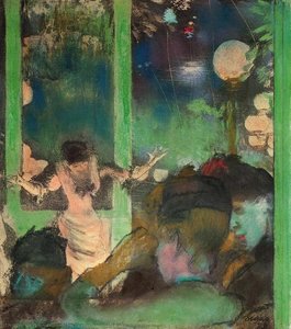 At The Cafe Des Ambassadeurs 1 — Edgar Degas, Impressionism