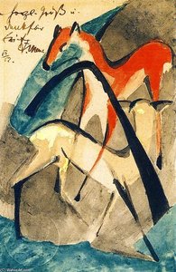 Red And Yellow Deer — Franz Marc, Expressionism