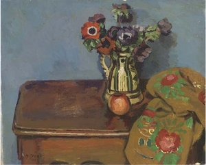 Anemones In A Spanish Jug — Duncan Grant