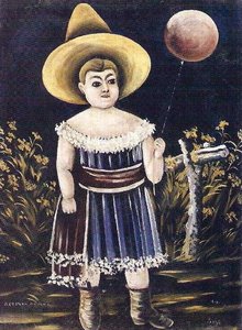 Girl With Ball — Niko Pirosmani