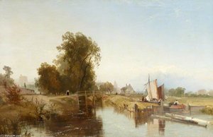 The Old Lock, Windsor — James Baker Pyne