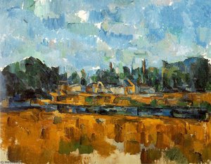 Bords D'une Rivière,1904-05, Private,schweiz. Ventur — Paul Cézanne, Post-impressionism