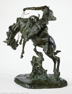 A Bronc Twister — Charles Marion Russell, American Regionalism