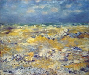 Seascape In Der Nähe Von Berneval — Pierre-auguste Renoir