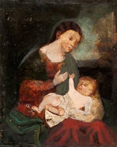 Madonna And Child (after Correggio) — John Graham Gilbert
