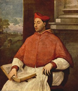 Retrato Del Cardenal Antonio Pallavicini — Sebastiano Del Piombo, Manierismo Pleno