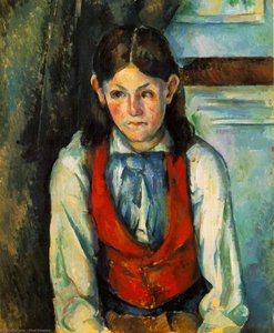 Junge Im Roten Wams — Paul Cézanne, Post-impressionism