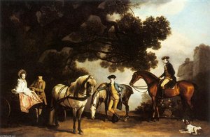 The Milbanke And Melbourne Families — George Stubbs, Romanticism