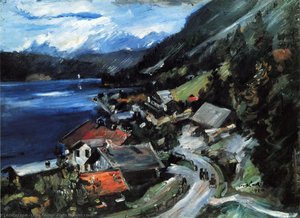 The Walchensee, Serpentine — Lovis Corinth