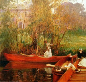 Die Bootsgesellschaft Sonne — John Singer Sargent, Impressionismus