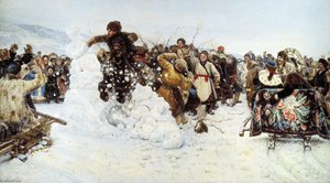Taking A Snowy Town — Vasily Ivanovich Surikov