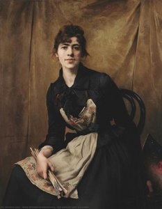 Sef-portrait With A Palette — Anna Bilińska-bohdanowicz