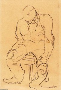 (seated Man In Cap) — Alfred Sessler