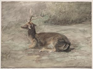 Recumbent Stag — Rosa Bonheur