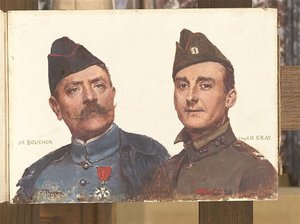 Double Portrait De Joseph Félix Bouchor Et Son Ami Le Capitaine David Gray — Joseph-félix Bouchor