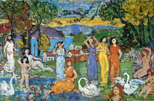 The Picnic — Maurice Brazil Prendergast, Post-impressionism