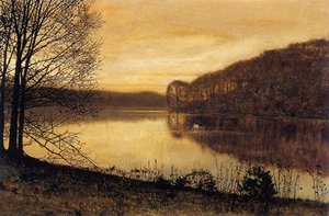 Roundhay Lake, Leeds — John Atkinson Grimshaw