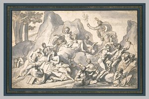 Apollon, Les Muses Et Hercule — Charles Le Brun
