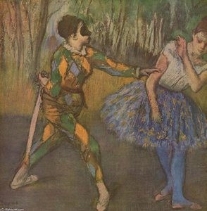 Harlequin And Colombina — Edgar Degas