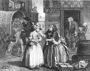 A Harlot's Progress, Plate 1 Of 6 — William Hogarth