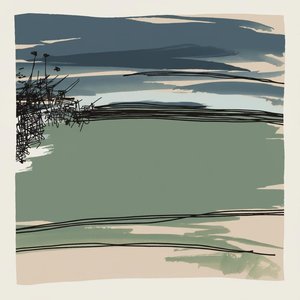 Fragmentierter Horizont In Salbei Und Schiefer: Eine Monumentale Studie Atmosphärischer Spannung — Yann Lambert, Variable Weight Gesture Pop