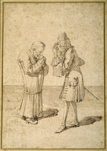 Baron Philip Von Stosch Showing An Antique Gem To