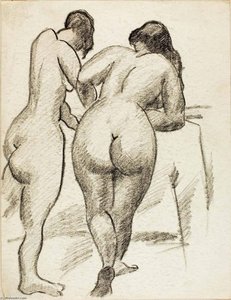 Two Standing Nudes — Carl Newman