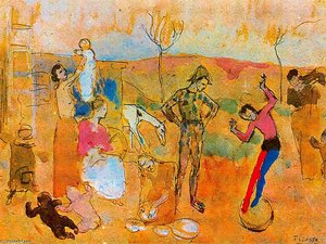 The Family Of Saltimbanques 1 — Pablo Picasso, Cubism