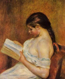 Young Girl Reading — Pierre-auguste Renoir, Impressionism