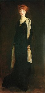 O In Black With Scarf (also Known As Marjorie Organ Henri) — Robert Henri, Ashcan School