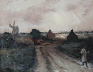 Figure On A Country Lane — Marie Cazin