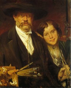 Self Portrait With Model 1 — Lovis Corinth